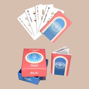 Jeu de cartes wine me – édition provence, 54 cartes + carte qr