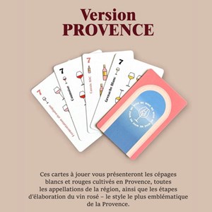 Jeu de cartes wine me – édition provence, 54 cartes + carte qr
