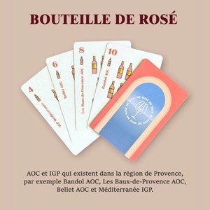 Jeu de cartes wine me – édition provence, 54 cartes + carte qr