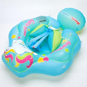 Bouée bébé anti-uv licorne - bleu vert &nbsp; 3-12 mois