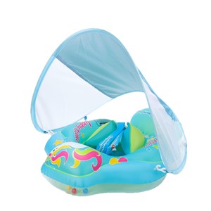 Bouée bébé anti-uv licorne - bleu vert &nbsp; 12-36 mois