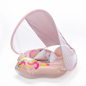 Bouée bébé anti-uv licorne - rose &nbsp; 3-12 mois