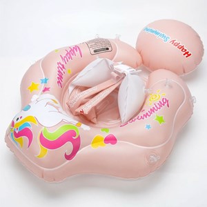 Bouée bébé anti-uv licorne - rose &nbsp; 12-36 mois