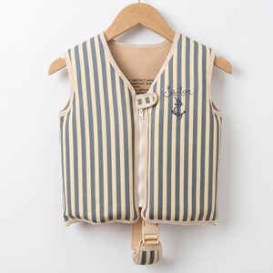 Gilet de natation enfant - rayures bleues