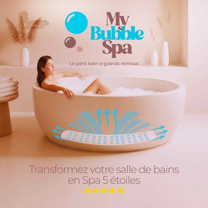 Tapis de bain à bulles bouillonnant - my bubble spa