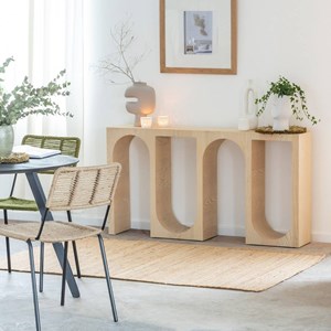 Console en chêne massif clair octave