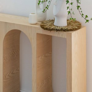 Console en chêne massif clair octave