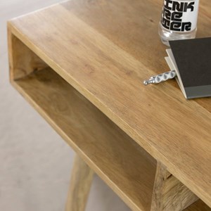 Console avec rangement en manguier maëva