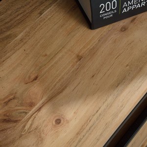 Console en bois d'acacia et métal