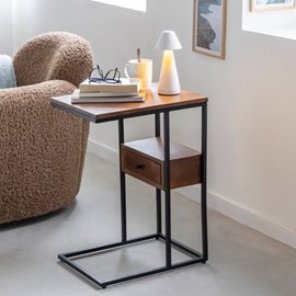 Bout de canapé manguier métal