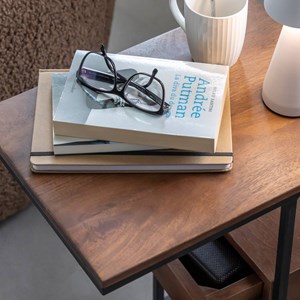 Bout de canapé manguier métal