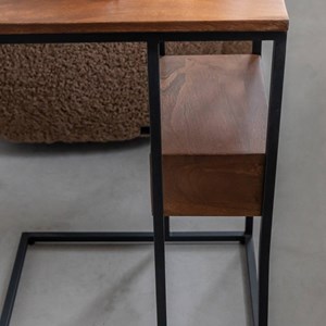 Bout de canapé manguier métal