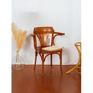 Paire de chaises bistro en bois n°1127