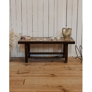 Table basse en bois et céramique n°891