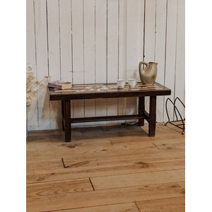 Table basse en bois et céramique n°891