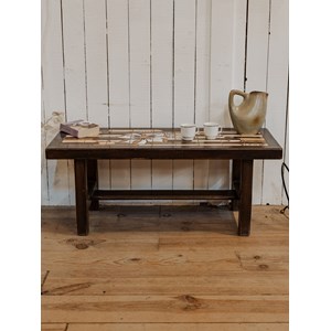 Table basse en bois et céramique n°891