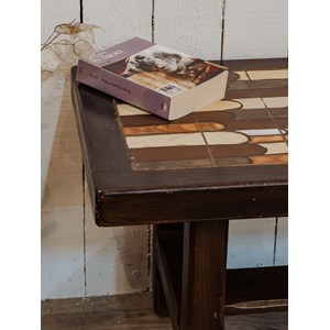 Table basse en bois et céramique n°891