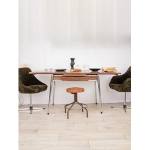 Table à manger en formica et chrome n°1138