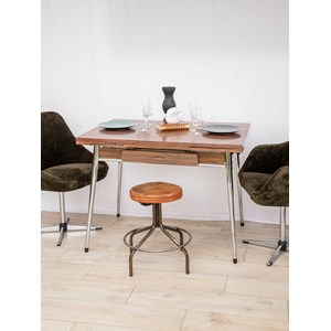 Table à manger en formica et chrome n°1138