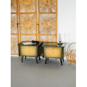 Paire de tables de chevet en placage n°703