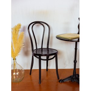 Lot de 4 chaises bistrot noir n°1110