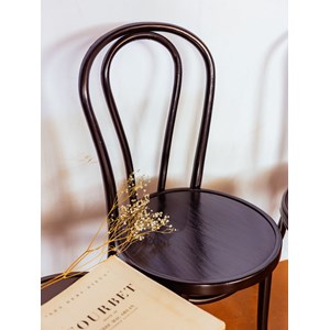 Lot de 4 chaises bistrot noir n°1110