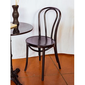 Lot de 4 chaises bistrot noir n°1110