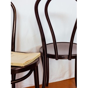 Lot de 4 chaises bistrot noir n°1110