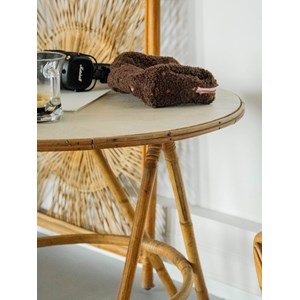 Léonie, la table basse en rotin n°833