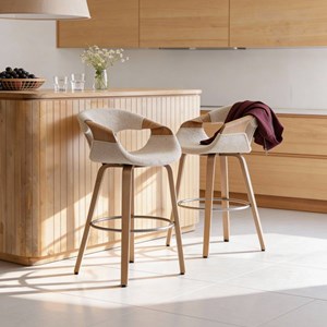 Tabouret de bar en tissu