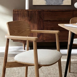 Chaise en bois sapin et tissu