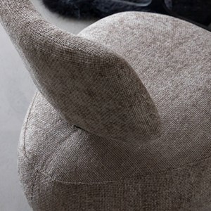 Fauteuil tissu beige chiné