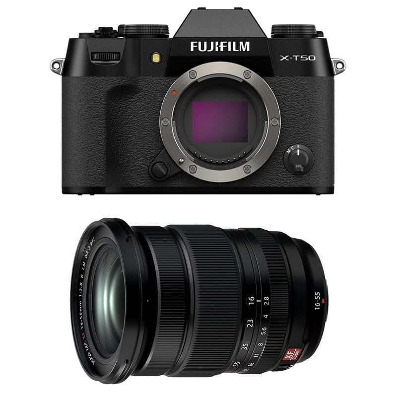 Fujifilm x-t50 noir + xf 16-55mm f2.8 lm wr ii