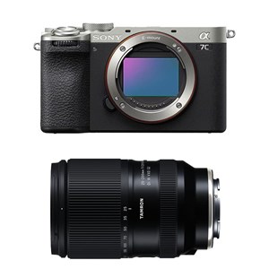 Sony alpha 7c ii silver + tamron objectif 25-200mm f2.8-5.6 di iii vxd g2