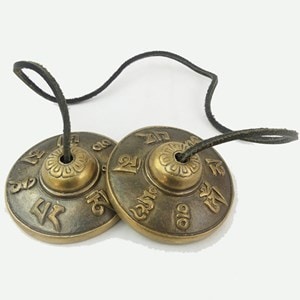 Cymbales tibétaines petites mantras