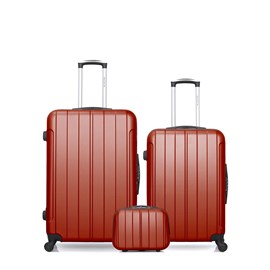 Bluestar - lot de 3 - valises grand format, weekend et vanity napoli