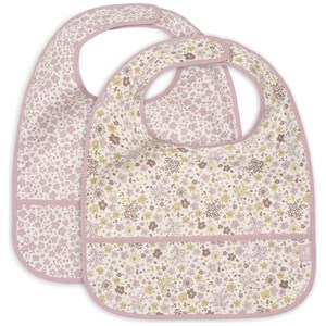 Lot de 2 bavoirs plastifiés flower fairies