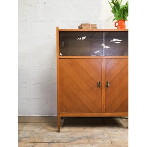 Buffet vitrine vintage années 70 n°873