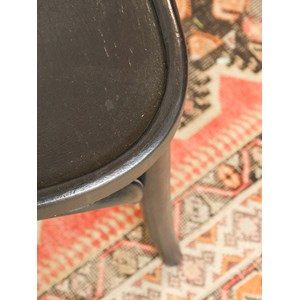 Lot de 4 chaises de bistrot noires n°1113