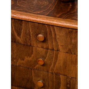 Buffet en bois foncé et doré n°810