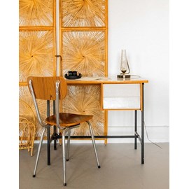 Bureau en formica et métal noir n°512