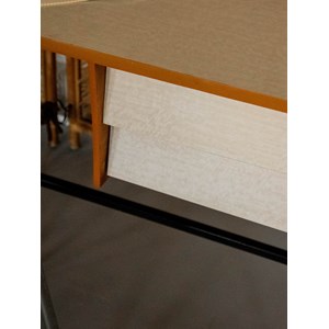 Bureau en formica et métal noir n°512