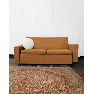 Canapé en tissu marron 70's n°135