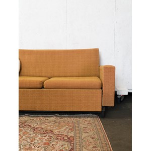 Canapé en tissu marron 70's n°135