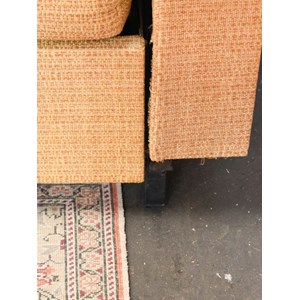 Canapé en tissu marron 70's n°135