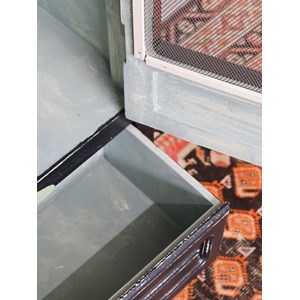 Armoire de rangement noire en bois n°395