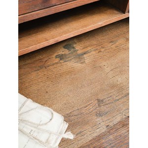 Bureau secrétaire en bois foncé n°654