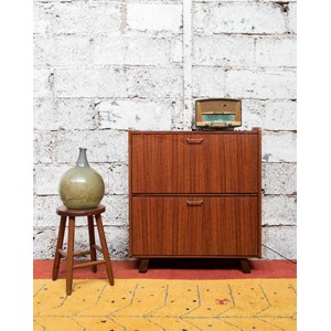 Meuble à chaussures haut en bois n°531