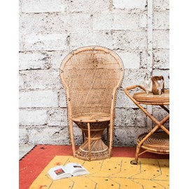 Fauteuil emmanuel en rotin clair n°16