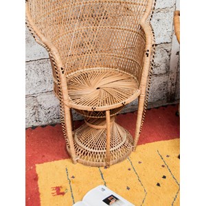 Fauteuil emmanuel en rotin clair n°16